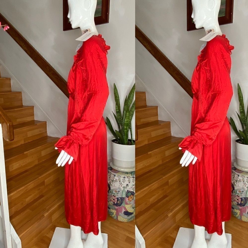 Free People party Eliza Ruffle Midi Dress - Picture 4 of 7
